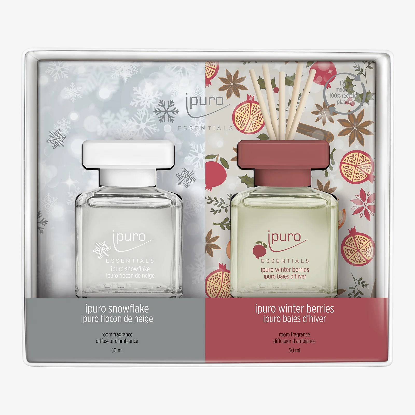 Raumduft-Set Snowflake & Winter Berries